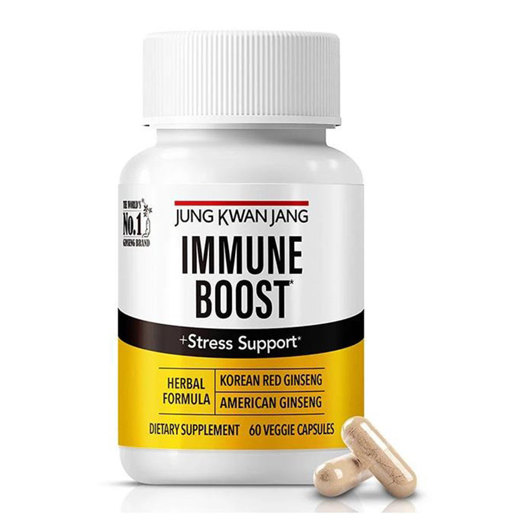 Jung Kwan Jang Immune Boost Plus Stress Support Herbal Formula Capsules 60Ea